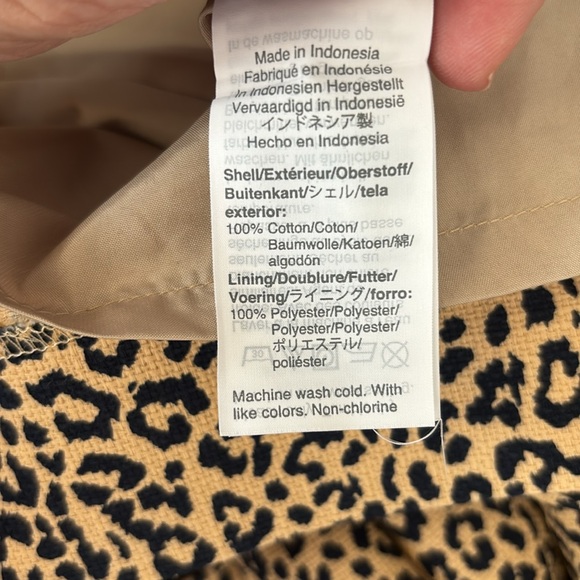 J. Crew size 6 animal print sleeveless dress in excellent condition. - Picture 7 of 7